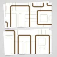 Vector business-card set for your design N439