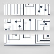 Vector banner set for your design N172
