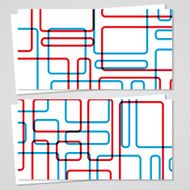 Vector business-card set for your design N442