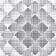Abstract Black Line Squares Pattern vector N2