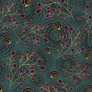 Hand drawn floral seamless N4