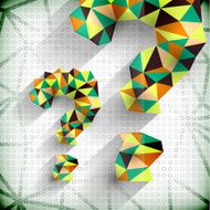 Creative paper mosaic background