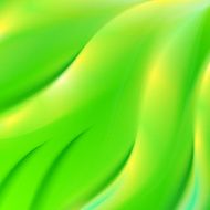 Green wavy vector abstract background