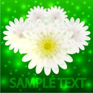 Vector creative flowers background for invitation