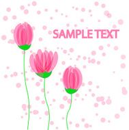 Vector flowers abstract background