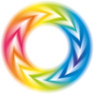 Abstract colorful background Vector frame of rainbow spectrum