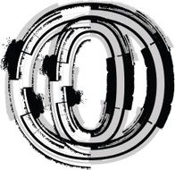 Grunge Font LETTER o N8