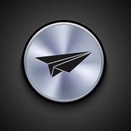 vector metal icon on gray background Eps10 N24
