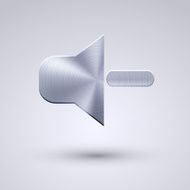 Vector full metal icon on blue background Eps10 N43