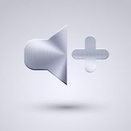 Vector full metal icon on blue background Eps10 N44