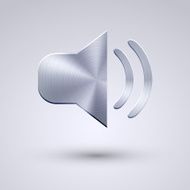 Vector full metal icon on blue background Eps10 N46
