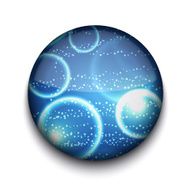 Vector abstract circle app icon N9