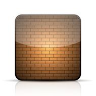 Vector app brick icon on white background Eps10 N2
