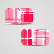 Vector business-card set for your design N447