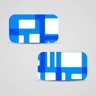 Vector business-card set for your design N453