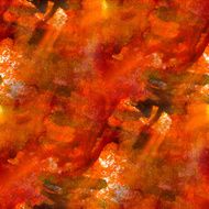 sunlight red with splashes of watercolor blot