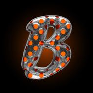 vector hot metal figure b
