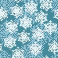 Snowflakes Vector illustration Seamless