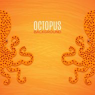 Colorful background with octopuses N2