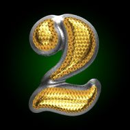 vector silver figure with gold 2