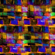 abstract vintage yellow blue square avant-garde watercolor sea