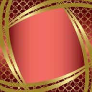 golden frame with center gradient