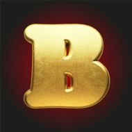 vector golden letter N61