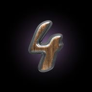 vector metal and wood figure N70