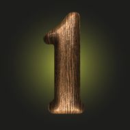 Vector wooden figure N150