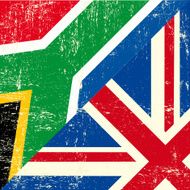 English and south african grunge Flag