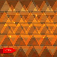 Orange geometric grunge background with triangles N2