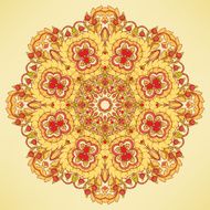 round orange pattern
