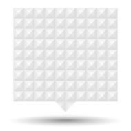 White Textured Speech Bubble