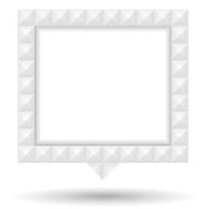 Speech Bubble with White Textured Border