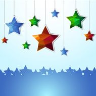stars polygonal illustration