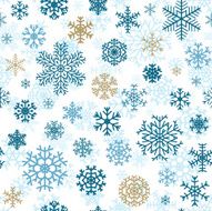 Christmas seamless pattern from snowflakes N12