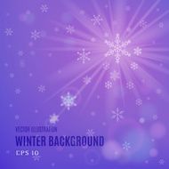 Abstract purple winter background