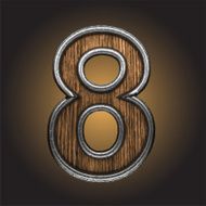 Vector wooden figure N153