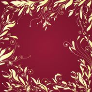flourishes frame floral pattern vector background