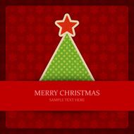 Christmas Tree Vector Background N2
