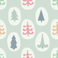 Seamless pattern with Christmas trees N31