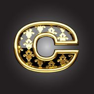Vector golden figure c N3