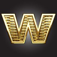 Vector golden figure w N3