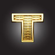 Vector golden figure t N2
