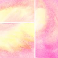 Set of watercolor abstract painted background
