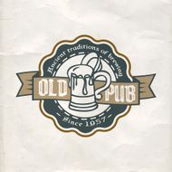Retro Styled Beer Label N6