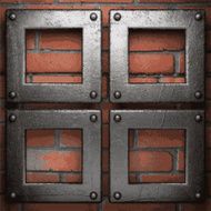 metal and brick background N149