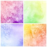 Set of Colorful watercolor painting background N16