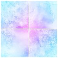 Set of Colorful watercolor painting background N17