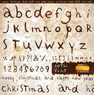 Vintage Hand Drawn Alphabet